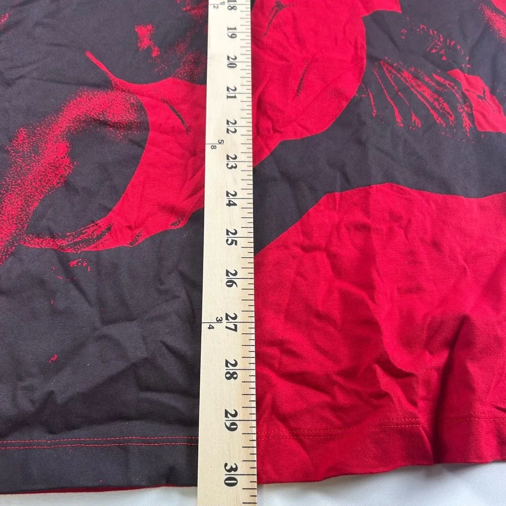 Nike Air Jordan Men's L Red & Black short sleeve Basketball Athletic Tshirt NWT